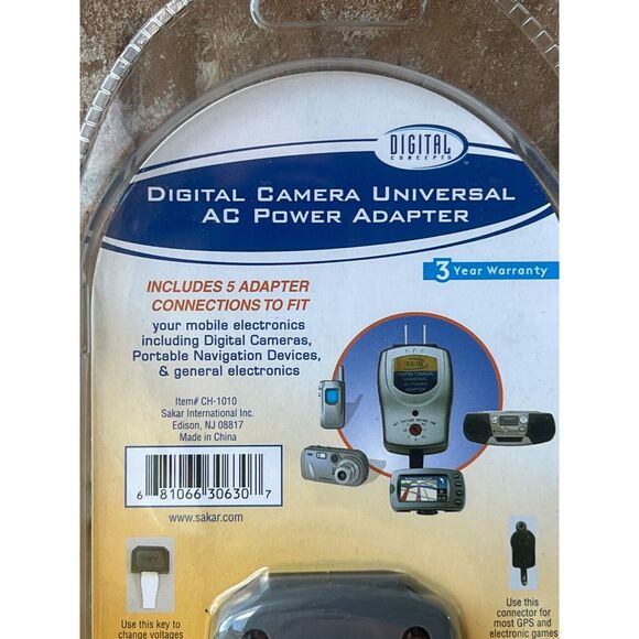 NIB Digital Concepts CH-1010 Universal AC Power Adapter Camera Battery 100/240v - Picture 8 of 13